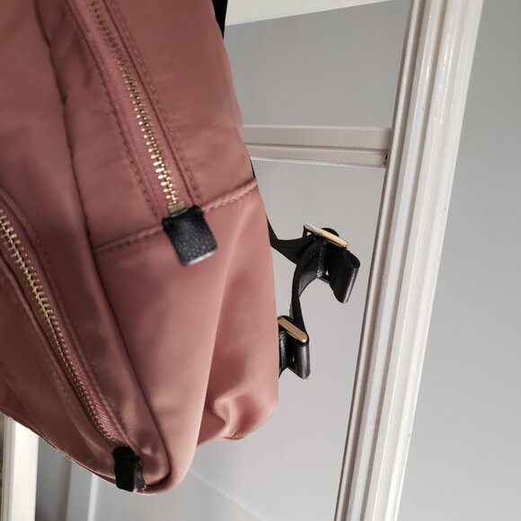 EUC KATE SPADE blush / black mini backpack - adjustable straps (OS) - Picture 8 of 12